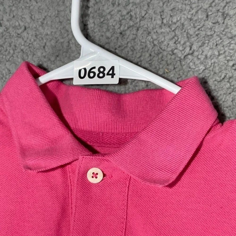 Aeropostale Polo Womens XS Pink Short Sleeve Logo Pique Casual Preppy Top 000684